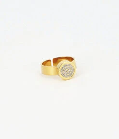 Bague Code (Acier Doré)