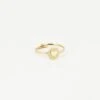 Bague Cœur (Acier Doré) -Bijoux Fantaisie bague coeur acier dore