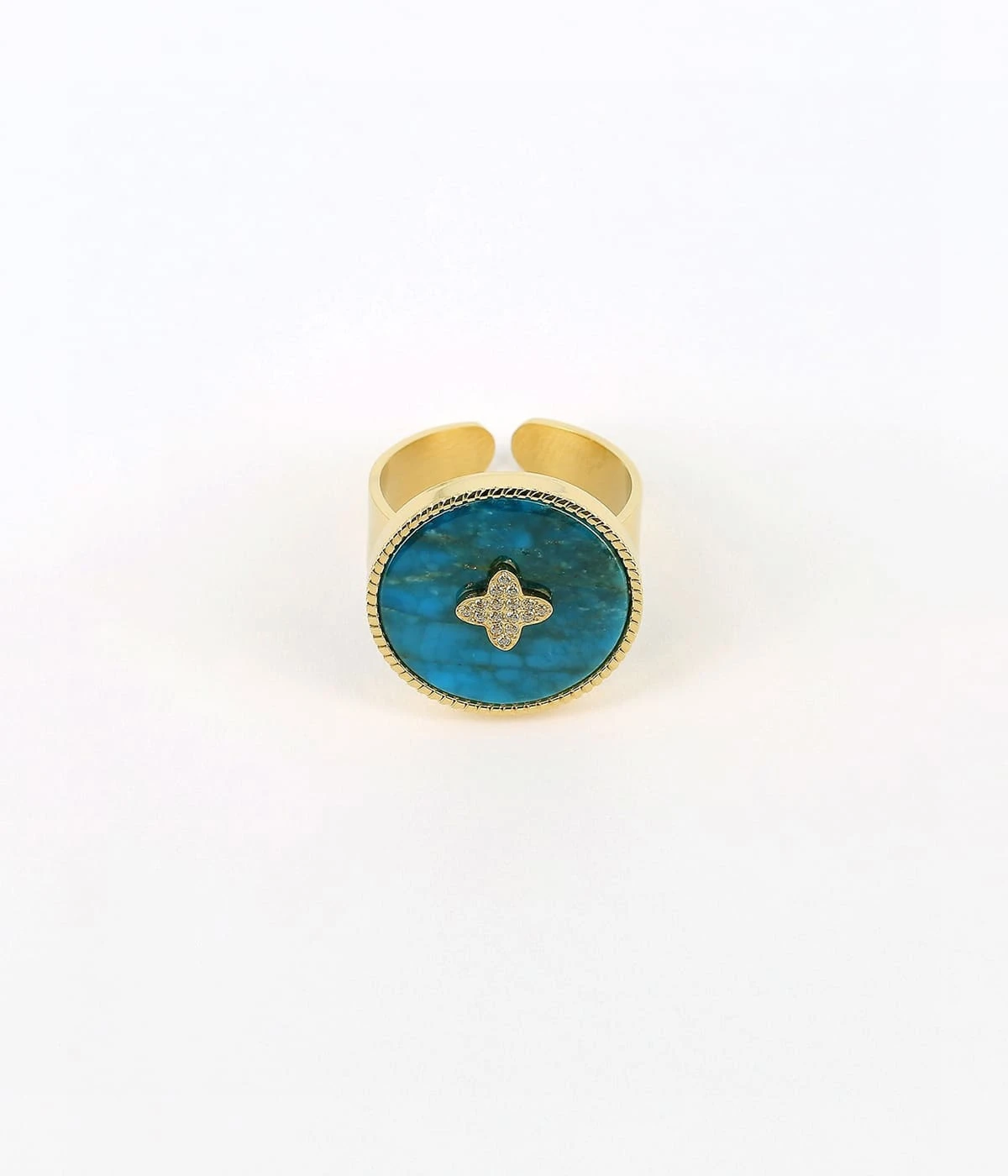 Bague Héra (Acier Doré) 8 Bague Héra (Acier Doré) – Image 6