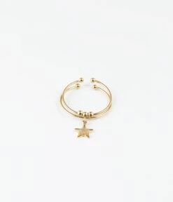 Bague Ithaque (Acier Doré)