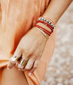 Bague Karmen (Acier Doré) -Bijoux Fantaisie bague karmen acier dore 1 portee