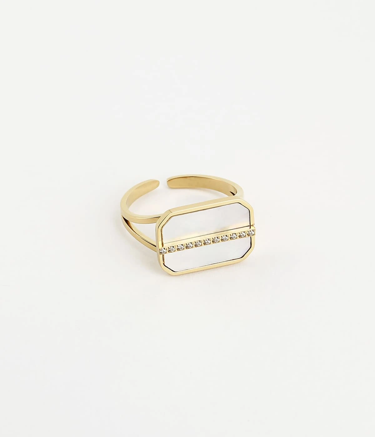 Bague Nikov (Acier Doré) 3 Bague Nikov (Acier Doré)