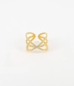 Bague OCTOBREROSE (Acier Doré)