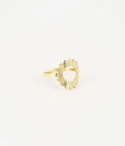 Bague Soleil (Acier Doré)