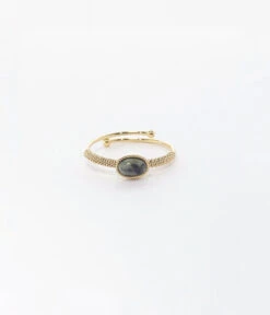 Bague Trancoso (Acier Doré) -Bijoux Fantaisie bague trancoso acier dore turquoise africaine