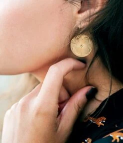 Boucles D'oreilles Ali (Acier Doré) -Bijoux Fantaisie boucles doreilles ali acier dore 1 portees