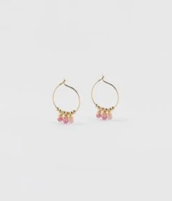 Boucles D'oreilles Fanny (Acier Doré) -Bijoux Fantaisie boucles doreilles fanny acier dore tourmaline