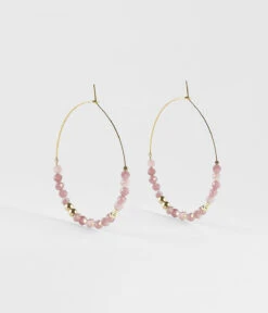 Boucles D'oreilles Favela (Acier Doré) -Bijoux Fantaisie boucles doreilles favela acier dore tourmaline