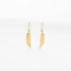 Boucles D'oreilles Feather (Acier Doré) 1 Boucles D'oreilles Feather (Acier Doré) -Bijoux Fantaisie boucles doreilles feather acier dore
