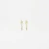 Boucles D'oreilles Fulgur (Acier Doré) -Bijoux Fantaisie boucles doreilles fulgur acier dore