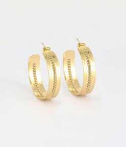 Boucles D'oreilles Kaylah (Acier Doré)