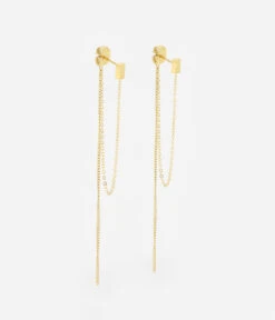 Boucles D'oreilles Keten (Acier Doré)