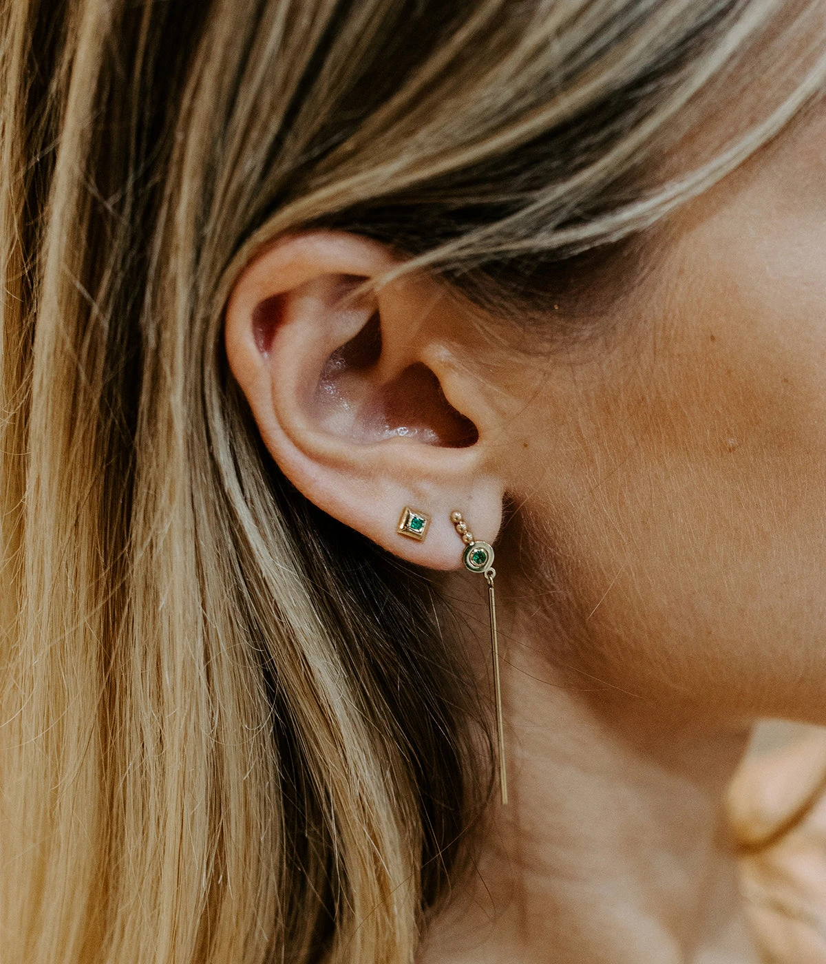 Boucles D'oreilles Nola (Acier) 4 Boucles D'oreilles Nola (Acier) – Image 2