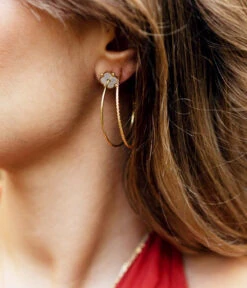 Boucles D'oreilles Oliver (Acier) -Bijoux Fantaisie boucles doreilles oliver acier dore portees 712b998e a005 4d4b 8e3f 48218a1d9b37