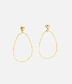 Boucles D'oreilles Pera (Acier Doré)