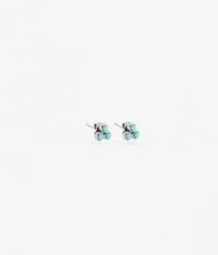 Boucles D'oreilles Puces Tiradente (Acier) -Bijoux Fantaisie boucles doreilles puces tiradente acier turquoise