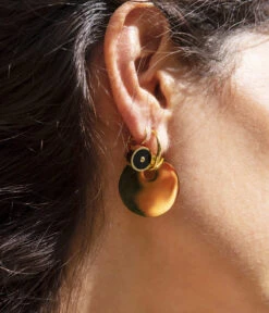 Boucles D'oreilles Ronda (Acier) -Bijoux Fantaisie boucles doreilles ronda acier dore portees adcef731 496c 4039 a276 c52cb57a546a