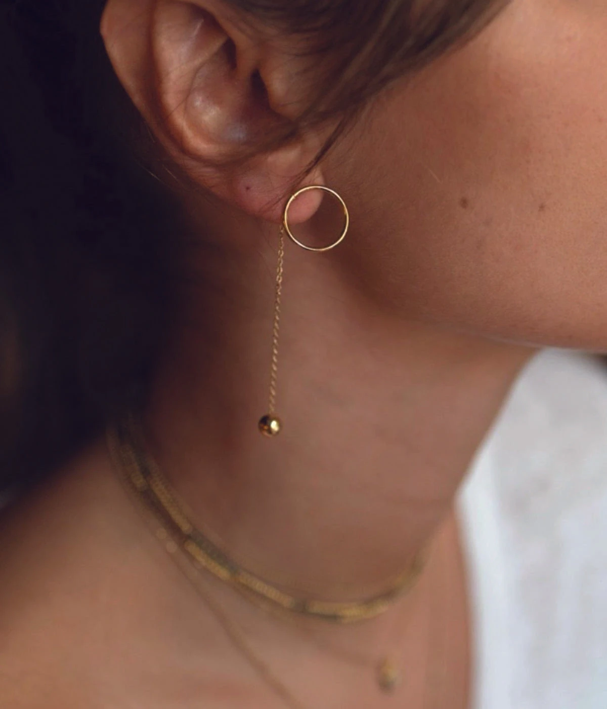 Boucles D'oreilles Saila (Acier) 4 Boucles D'oreilles Saila (Acier) – Image 2