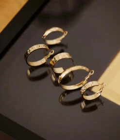 Boucles D'oreilles Sheila (Acier Doré) -Bijoux Fantaisie boucles doreilles sheila acier dore nature morte