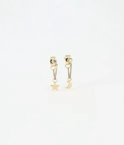 Boucles D'oreilles Sky (Acier Doré)