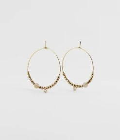 Boucles D'oreilles Tara (Acier Doré)