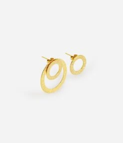 Boucles D'oreilles Vortex (Acier Doré) -Bijoux Fantaisie boucles doreilles vortex acier dore 1