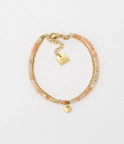 Bracelet Apache (Acier Doré) -Bijoux Fantaisie bracelet apache acier dore pierre de soleil