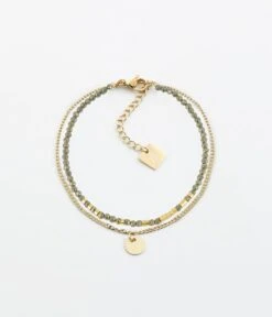 Bracelet Apache (Acier Doré) -Bijoux Fantaisie bracelet apache acier dore pyrite