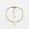 Bracelet Be Happy (Acier Doré) -Bijoux Fantaisie bracelet be happy acier dore