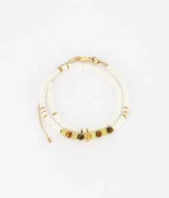 Bracelet Bly (Acier Doré) -Bijoux Fantaisie bracelet duo sierra acier dore oeil de tigre