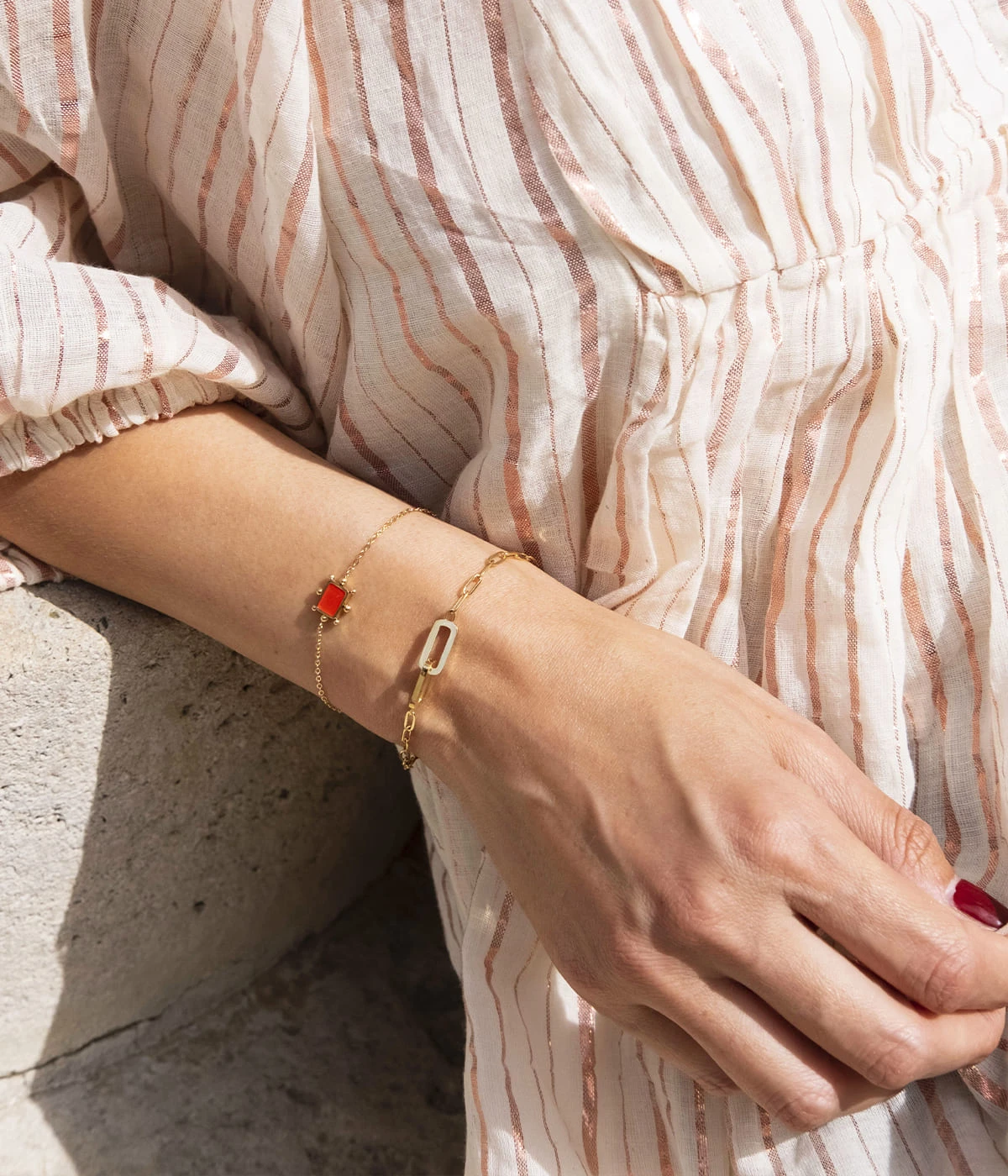 Bracelet Eliana (Acier Doré) 4 Bracelet Eliana (Acier Doré) – Image 2