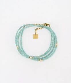 Bracelet La Natura (Acier Doré) -Bijoux Fantaisie bracelet la natura acier dore amazonite