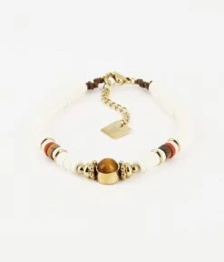 Bracelet Muccia (Acier Doré) -Bijoux Fantaisie bracelet muccia acier dore oeil de tigre