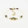 Bracelet Muccia (Acier Doré) -Bijoux Fantaisie bracelet muccia acier dore turquoise africaine