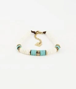 Bracelet Rhodo (Acier Doré) -Bijoux Fantaisie bracelet rhodo acier dore turquoise