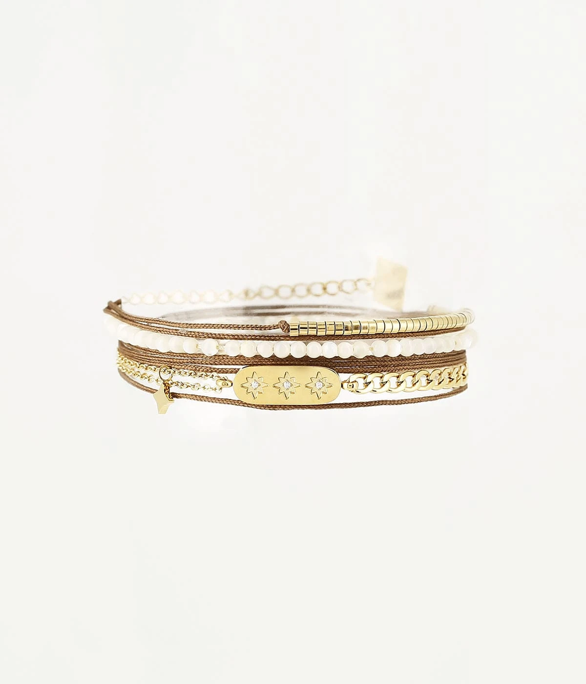 Bracelet Stellaire (Acier Doré) 3 Bracelet Stellaire (Acier Doré)