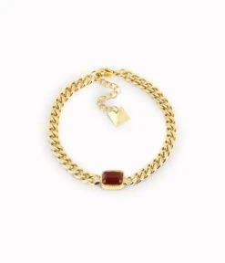 Bracelet Ulysse (Acier Doré) 13 Bracelet Ulysse (Acier Doré) -Bijoux Fantaisie bracelet ulysse acier dore cornaline
