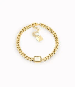 Bracelet Ulysse (Acier Doré) 14 Bracelet Ulysse (Acier Doré) -Bijoux Fantaisie bracelet ulysse acier dore nacre