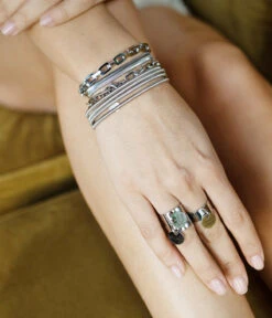 Bracelet Caana (Acier) -Bijoux Fantaisie braceletcaana baguelibre baguekarmen vaguegwenn