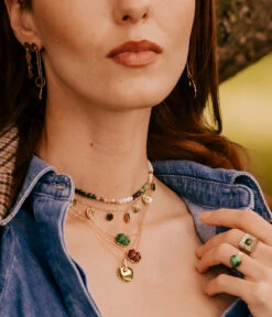 Collier Anya (Acier Doré) -Bijoux Fantaisie collier anya collier trifolium 1