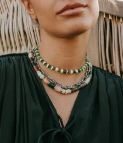 Collier Mai 70 (Acier) -Bijoux Fantaisie collier morena collier motuz collier mai 70