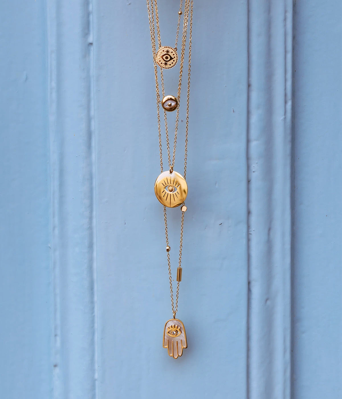 Sautoir Hand (Acier Doré) 5 Sautoir Hand (Acier Doré) – Image 3