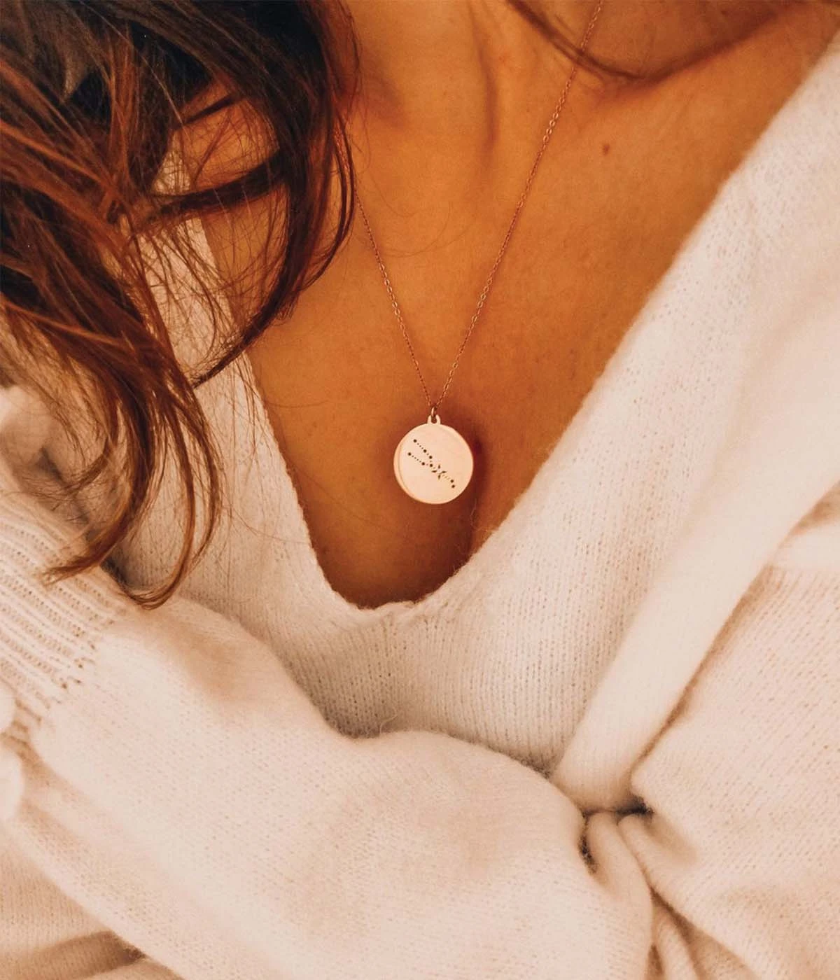 Sautoir Leo (Acier Doré) 4 Sautoir Leo (Acier Doré) – Image 2