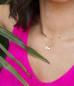 Collier Templier (Acier Doré) -Bijoux Fantaisie collier templier acier dore 1