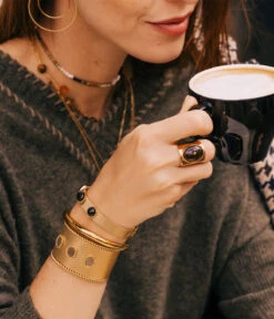 Manchette Théodore (Acier Doré) -Bijoux Fantaisie manchette theodore bracelet caracas acier dore 4ac4e25a 672b 4363 8865 aefe12d7bdaa